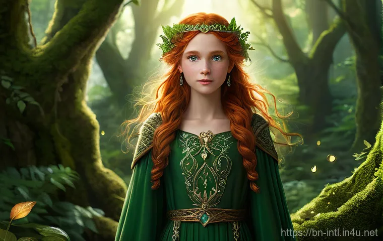 국제군사협력과 공동훈련 사례 - **Prompt 1: Enchanted Forest Guardian**
    A young female elf, with long braided auburn hair and br...