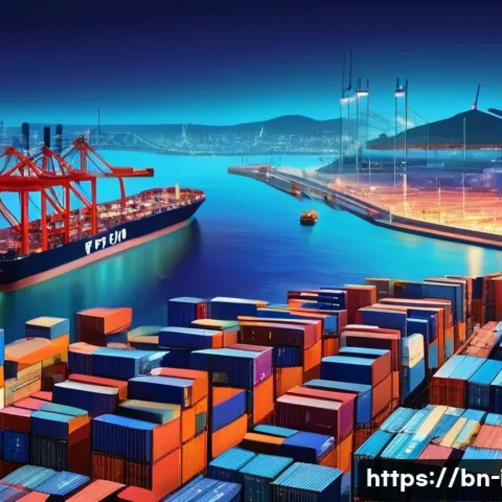 국제경제학 개론 - **Prompt 1: "Global Trade Network"**
A vibrant and dynamic illustration of a global trade networ...